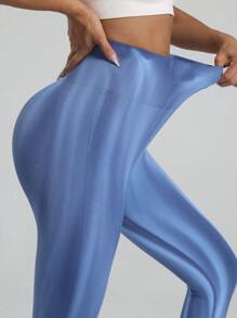 1pc Aurora Tie-Dye High Waist Butt Lifting Yoga Pants, Nude Feeling, Squat-Proof, Sports Leggings, Suitable For Running, Outdoor, Fitness, Rainbow Color, 7/8 Length For Women