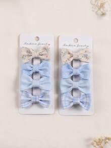 Juego de 8 pinzas de pelo con mariposas para niños, pinzas de pelo con mariposas de colores claros, lindas y versátiles