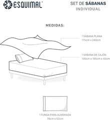 ESQUIMAL Juego de Sábanas Cálidas para el Invierno, Ultra Suaves, Cubre Colchones de hasta 40 cms de Alto (Varadero (Café), King Size) UGUQ - Mayra (Rosa Claro) - Ver 5