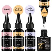 Mtssii 30ML Base Gel No Wipe Top Coat Nail Art Soak Off UV LED Matte Top Coat Nail Gel Polish Manicure Functional Gel Varnish - Multicolor - View 3
