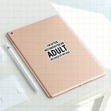 3-Inch "I'm Often Mistaken For An Adult Because Of My Age Sticker, Perfect For Adding Humor To Your Space! Ideal For Personalizing Notebooks, Planners, And Casual Wear. Great For Young Adults, Students, And Anyone Who Enjoys Witty Designs. Categories: Humorous Stickers, Meme Stickers, Funny Quotes, Playful Art." - 3inch/7.62cm - View 3