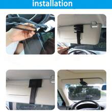 Anti Glare Polarized Car Sun Visor Extension, Blocking Stray Light, Reducing Snow Blindness And Ultraviolet Rays, Easy To Install On All Vehicles, Car Sun Visor