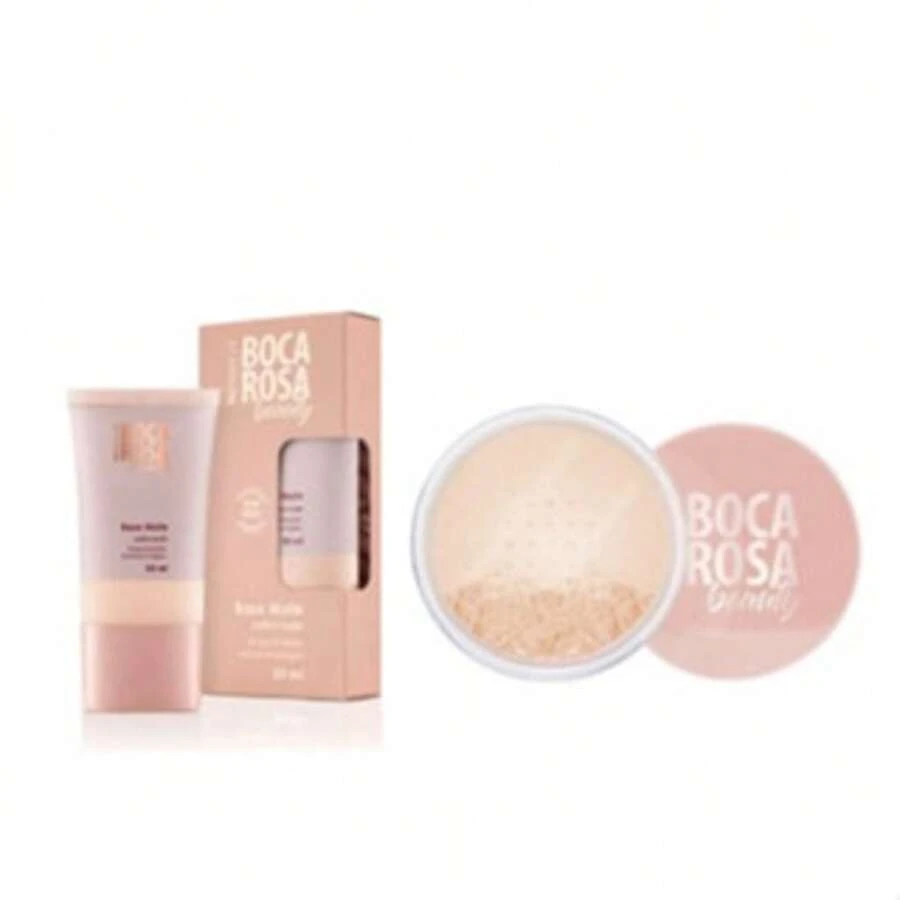 Kit2 Boca Rosa Loose Powder Marble + Hot  Foundation - 03 Francisca - 查看 1