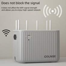 1pc Multi-Color Large Capacity WiFi Storage Box, Suitable For Various Models, Simple And Fashionable Style, High-Quality Material, Multi-Layered Design, With WiFi Logo Details, Combining Storage And Tech Aesthetics, Suitable For Home And Office Indoor Scenarios