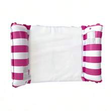 1 pièce Chaise longue multifonctionnelle pour piscine, lit flottant gonflable, chaise longue pliable rayée pour piscine, facile à transporter. Accessoire pour fête de piscine, jouet d'eau récréatif pour adultes, cadeau d'anniversaire amusant pour la famille et les amis (Pompe à air non incluse)