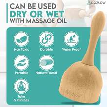 Wood Therapy Massage Cup - Maderoterapia Massager Body Sculpting, Fascia Release & Lymphatic Drainage - Wooden Cupping Massage - Maderotherapy Helps Reduce Cellulite Appearance - 治療杯 - 查看 4