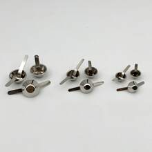 50/100pcs/Pack Two-Legged Feet Pierced Rivet Stud Spike Spot Nail For Leather Craft Bag Handbag Purse Bottom Protecting DIY Repair - Multicolor - View 9