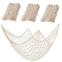 1pc Nature Fish Net Wall Decoration, Ocean Themed Wall Hangings Fishing Net Party Decor For Pirate Party,Wedding,Photographing Decoration Room Decor Bedroom Decor Home Decor