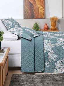 200 Thread Count Double-Sided 3-Piece King/Queen/Double/Single Floral Print Avere Bedspread - Spring - View 5