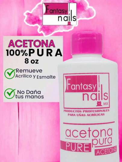 1 PIEZA 8 onzas Acetona Pura uso profesional Removedor de esmalte y gel