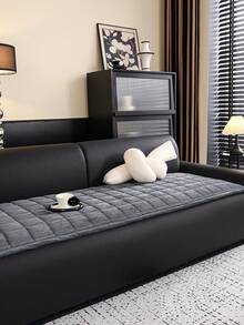 1pc All Season Sofa Cushion Cover, Non-Slip, Modern, Washable, Quilted, Luxury Sofa Seat Pad