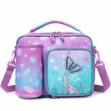 1pc Lunch For Girls Cute Girls Crossbody Bag Kids Lunch Bag For Girls Insulated Hot And Cold Fresh-Keeping Bag With Adjustable Shoulder Strap Back To School For 3-14 Age - Multicolor Girls Lunch Bag - View 20