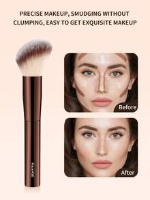 MAANGE 1pc/13pcs/16pcs Metal Tube Professional Makeup Brush Set With Foundation Brush Loose Powder Brush Concealer Brush Eyeshadow Brush Blush Brush Makeup Tools Kit Travel Makeup Brush Set Gift For Women & Girl,Brush Set,Makeup Brush Kit,Make Up Brush Set,Make Up Set Complete,Makeup Brush Set,Complete Makeup Kit,Brush Kit,Brushes Makeup Set,Makeup Gift Set,Set - Coffee Brown - View 8