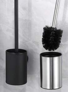 Dites adieu à la moisissure ! Brosse de toilette antibactérienne en acier inoxydable, design manche long pour atteindre tous les coins, plus durable que le plastique, un élément essentiel pour la salle de bain