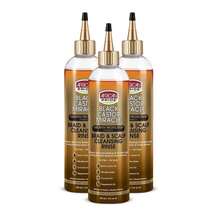 African Pride Black Castor Miracle Braid &Amp; Scalp Cleansing Rinse - Removes Hair Build Up &Amp; Soothes Scalp, No Frizz, Contains Black Castor Oil, Micellar Water, Coconut Oil, Peppermint Oil, 12 Oz - 12 Fl Oz (Pack Of 3) - View 1