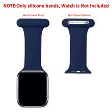表带兼容 表链 42 毫米 44 毫米 45 毫米 46 毫米 49 毫米 38 毫米 40 毫米 41 毫米，护士表链带别针胸针，柔软硅胶替换表带适用于 I Watch Ultra 系列 10/9/8/7/6/5/4/3/2/1/SE - 42(S3)/44/45/46/49mm - 查看 16