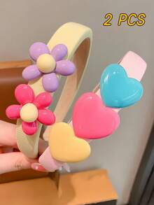 5pcs/3pcs/2pcs/1pc Teen Cute Macaron Color Headbands, High-Quality Minimalist Hair Accessories Suitable For Home, School, Party, Travel, Great Gift For Teen - Multicolor - View 3