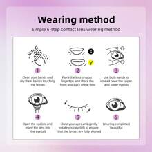 2 Stücke grau-braune Farbkontaktlinsen, Make-up Kontaktlinsen, weiche Kontaktlinsen für ein Jahr, Brillen-Kosmetik, weiche Linsen für Halloween Kostüm Cosplay