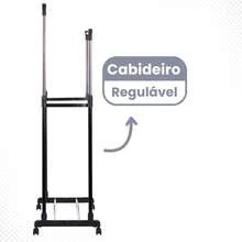 KONTUZ Black Adjustable Double Clothes Rack, Resistant Up To 65kg - Black - View 4