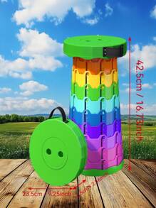 Portable Folding Telescopic Stool For Osaka Expo 2025 Queuing & Outdoor Travel – Heavy-Duty 400lbs Collapsible Chair For Long Lines, Camping, Picnic, BBQ & Hiking