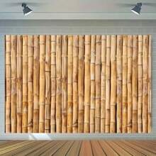 1PC Bamboo Background Party Background Photo Prop, Banner Decoration, Party Home Decoration, Party Wall Decoration, Party Background Decoration, Party Decoration Supplies