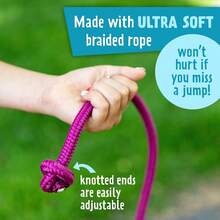 8' Foot Single Jump Rope For  S Women And Men - Active Outdoor Youth Fitness Excersing Equipment - Braided Nylon Gym Accessories