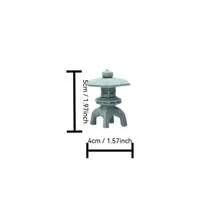 1pc Mini Japanese Lantern Pagoda Statue Set - Stone Collectible Statues Suitable For Aquarium, Glass Container And Fairy Garden, Zen Bonsai Landscape Decor, Fit For Various Rooms - Seasonal Decor For Indoor And Outdoor Use