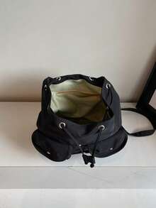 2025 New Casual Backpack, Large Capacity Fashion Multi-Function Travel Backpack, Student Backpack - Black - View 4