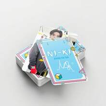 92 位韩国流行音乐明星组合 E N 的个性化贴纸和照片卡（60 张照片卡、32 张贴纸），可用作书签、日记装饰，非常适合情人节和圣诞节礼物 - 彩色 - 查看 5