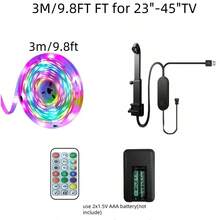 TV LED Backlight, 32.8-Foot Cuttable TV Light, Suitable For TVs With 23-100 Inch Screens And PC Monitors, Sensor Equipped TV Backlight, Game And Music Synchronized Color Changing Light - RGBIC - View 14