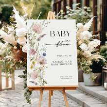 Customized Wildflower Baby Shower Sign Pink Boho Wildflower Poster Printable Garden Flower Welcome Sign, Editable Printable Canva Template Back To School,Multi-Functional,Ornamental,Letter,Stylish,Modern,Colorful,Cute,Adorable,Casual,Custom,Personalised,Unique,Customized,Ideal Gifts For Him,Ideal Gifts For Her