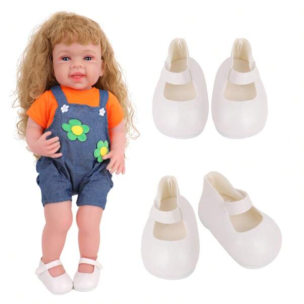 1 pieza Zapatos de muñeca de cerámica de moda, accesorios para muñecas de 22 pulgadas, regalo lindo de muñeca de 55 cm para niñas en días festivos (muñeca y ropa no incluidas), gran regalo para niñas pequeñas en días festivos, graduación
