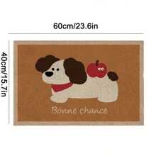 1pc Cartoon Coil Door Mat, Bathmat, Cute And Fashionable Entrance Floor Mat, Rayon Circle Floor Mat, Home Use Anti-Slip Foot Pad For Entering Doors Back To School