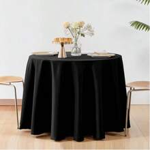 Khăn trải bàn tròn Centerpieces, khăn trải bàn tròn màu trắng trang nhã, khăn trải bàn tròn bằng polyester, không đường may, phù hợp với bàn tròn, vải có thể giặt, thích hợp cho tiệc buffet, bàn ăn, bàn cà phê, tiệc tùng, sinh nhật, quán cà phê, tiệc chiêu đãi, dã ngoại, cắm trại, tiệc nướng BBQ, trong nhà, ngoài trời và sử dụng hàng ngày. - Nhiều màu - Xem 14