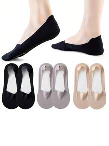 6 Pairs Women Solid Soft Lightweight Low Cut No Show Socks, Comfortable Low Ankle Socks, Candy Colors Invisible Socks, Ladies Compression Socks