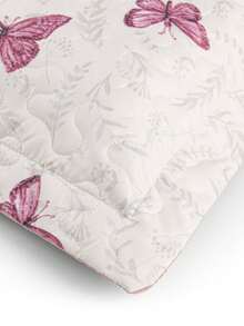 200 Thread Count Double-Sided 3-Piece King/Queen/Double/Single Floral Print Avere Bedspread - Butterflies - View 4