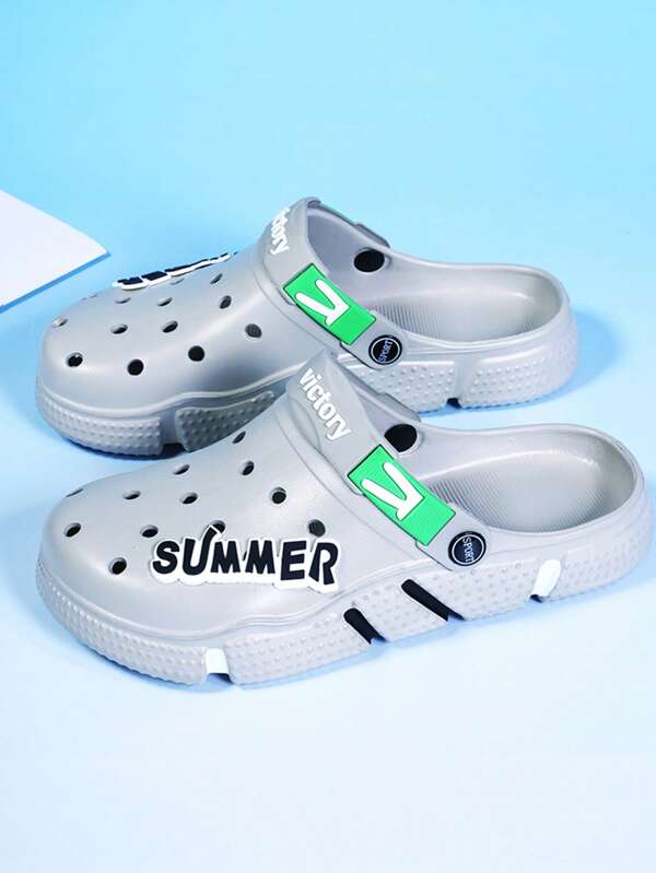 Herren modische, dicksohlige, rutschfeste, atmungsaktive Freizeitpantoffeln, vielseitige, bequeme Sommer-Sandalen