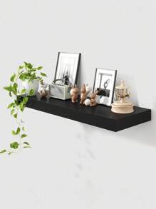 1 PIEZA Estantería flotante para pared, juego de estantes largos de roble rústico para la sala de estar, baño, lavandería, dormitorio, cocina, oficina en casa