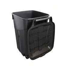 45 Gallon Wheeled Heavy-Duty Trash Can – Commercial/Outdoor Use, Locking Lid & Weather-Resistant Design, Durable Plastic Bin For Construction/Yard Waste - 1 - 查看 9