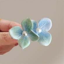 4 Peças Presilhas de Cabelo com Flores de Orquídea de Manga e Menta, Presilhas Laterais de Jacaré Estilo Praia de Férias, Acessórios de Cabelo Encantadores para Mulheres, Grampos, Presilhas de Jacaré, Presilha de Cabelo, Garras de Cabelo