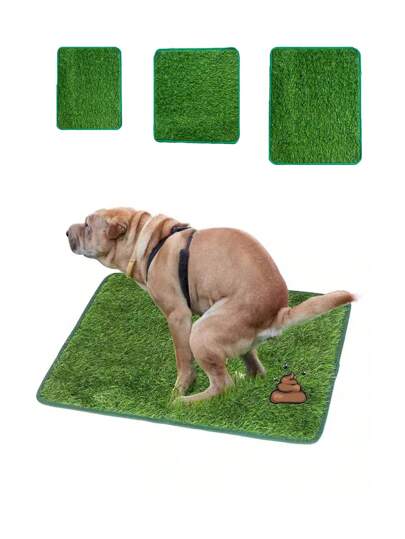 Waterproof & Leakproof Puppy Training Pad | Artificial Grass Pet Toilet Mat | Indoor/Outdoor Decorative Synthetic Turf Accessory