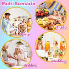 Clear Plastic Cups With Lids,6 Oz-50 Pack Mini Parfait Cups With Dome Lids(No Hole),Disposable Party Dessert Cups For Cold Drinks,Fruit,Cupcake,Ice Cream,Snack,Candy - 100 Pack Cups With Dome Lids - 查看 6