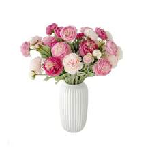 1 件/3 件人造奥斯汀玫瑰花束仿真牡丹长茎人造花适合家庭花瓶办公室婚礼订婚插花周年纪念母亲节生日礼物