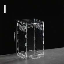 High Transparency Leak-Proof Acrylic Terrarium For Snakes And Lizards - Easy Clean, Breathable Design For Pet Care And Observation, Rectangle Shape