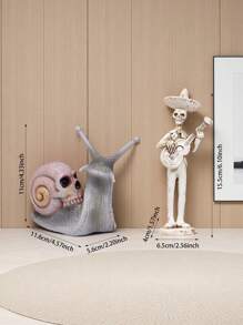 1 Stück Halloween Dekoration Schneckenschädel förmige Heimdekoration, geeignet für Heimdekoration, Hofdekor, Außendekor, Innendekor und Geschenke für Outdoor
