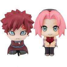 1PC 8cm/3.15in Anime Figure Shippuuden Look Up Gaara Action Figure Q Version Kawaii Haruno Sakura Figurine Room Decorations PVC Adult Collection Model Doll Toys Christmas Halloween Gifts