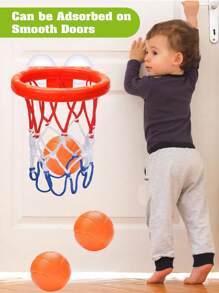 A Set Of Children's Basketball Set Arcade Game, Children's Shooting Machine,There Are Two Balls And An Air Pump,Shooting Game For Boys And Girls,Indoor And Outdoor Toy Basketball Shooting System, Suitable For Children, Birthday Gift,Christmas Carnival, Backyard Party Gifts,Classroom Entertainment