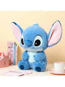 Miniso 迪士尼史迪奇基础款坐姿毛绒玩具玩偶，高品质毛绒睡眠枕，可爱沙发床装饰（1个） - 藍色 - 查看 2