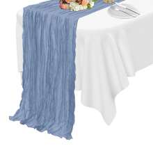 1 Stück 10ft oranger Tischläufer im Boho-Stil, 35"X118" lang, für Baby Bad, Bridal-Shower oder Hochzeitsfeier Dekoration