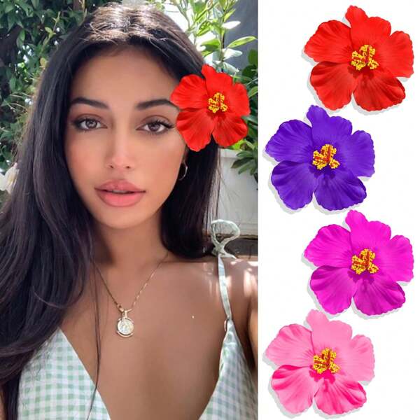 20pcs 3.963 Inch Individual Elegant Bohemian Hawaiian Flower Style - Suitable For Bride Wedding, Beach Party